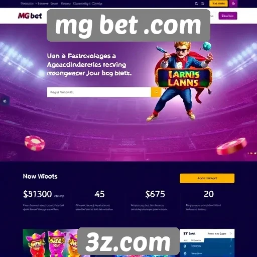 Acessibilidade e design do site mg bet